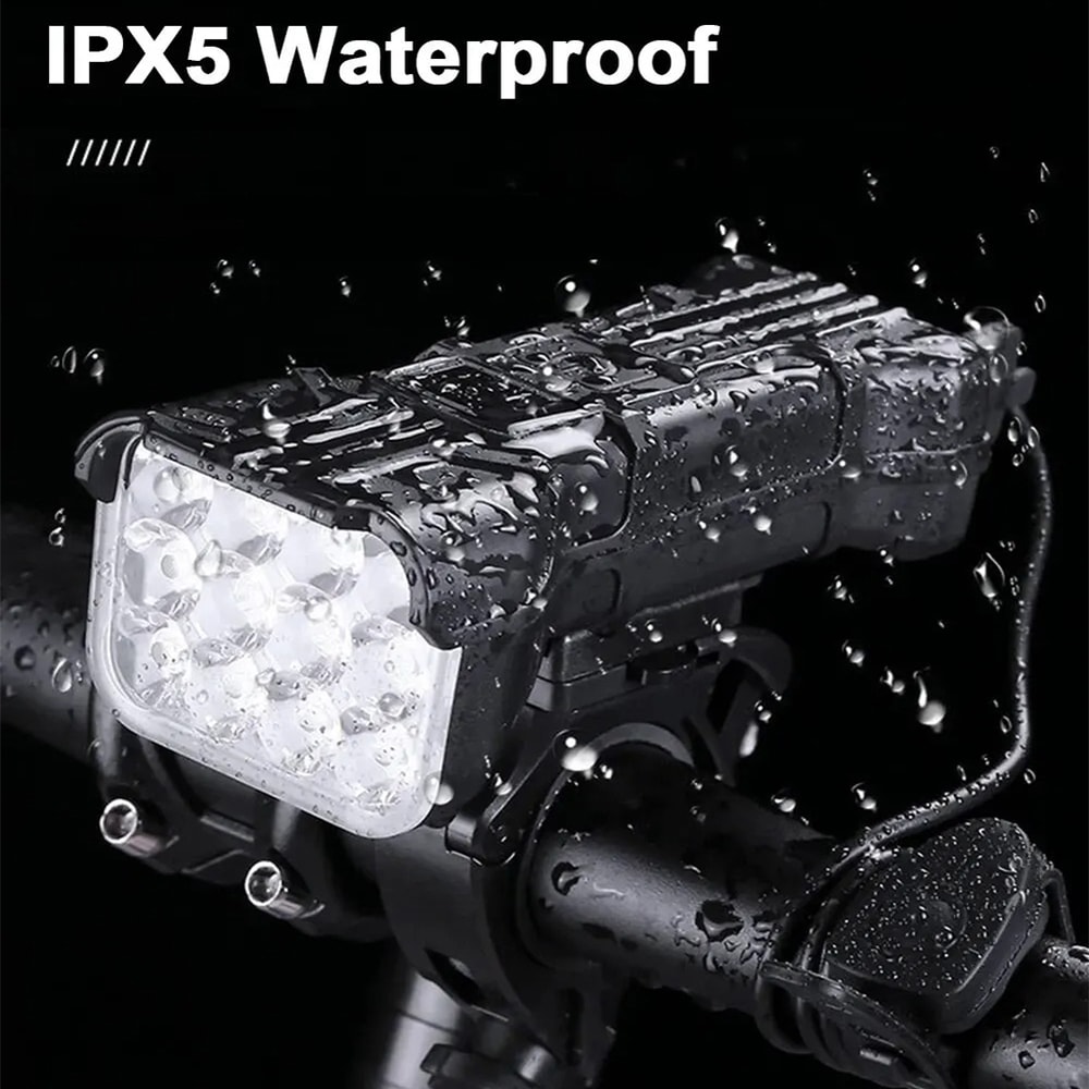 Rechargeable Bicycle Front Light With Horn Bike Safety Lamp For Night Riding 4