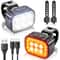 Bicycle LED Light Set Front Rear USB Rechargeable Cycling Lights For MTB Road Bikes 0