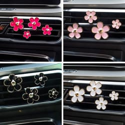 portable car air freshener clip daisy aroma diffuser for car vent decoration