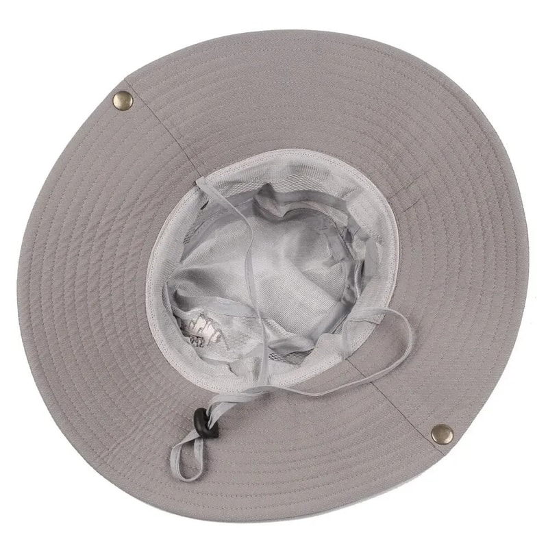 Summer Mens Bucket Hat For Outdoor UV Protection Wide Brim Panama Safari Hat For Hiking Fishing And 4