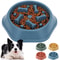 Slow Feeder Dog Bowl AntiChoking AntiSlip Puzzle Feeder For Small And Medium Dogs 0