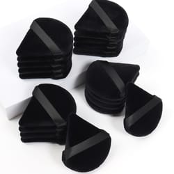 soft velvet black triangle makeup sponge for flawless foundation application