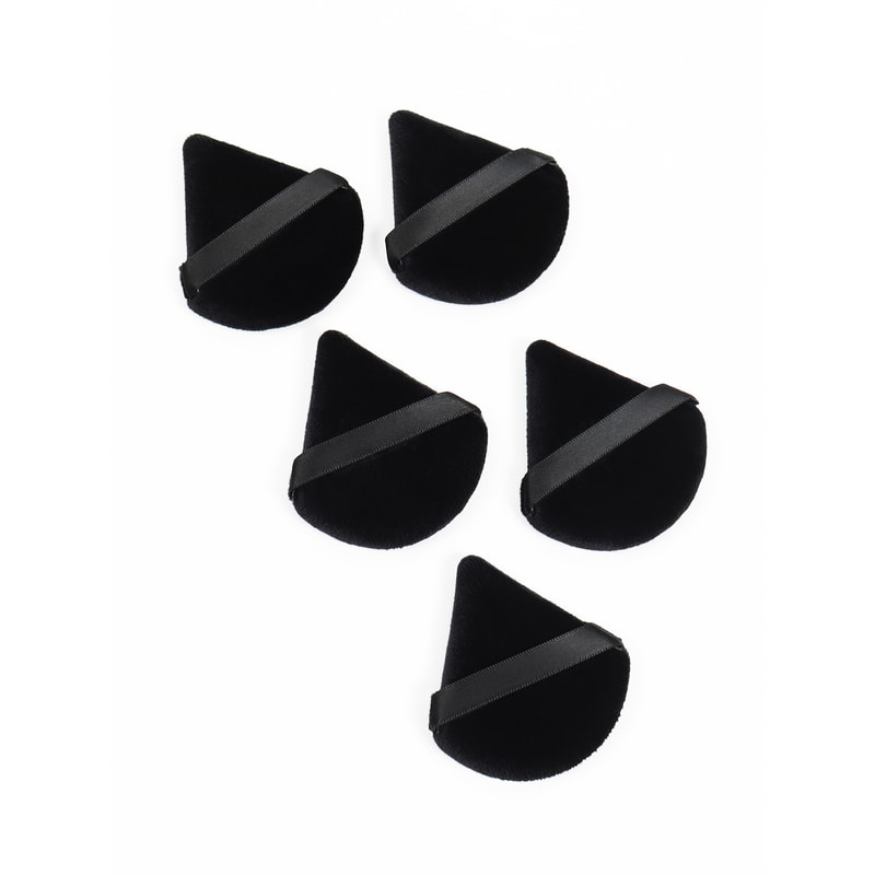 Soft Velvet Black Triangle Makeup Sponge For Flawless Foundation Application 1