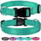 Reflective Dog Collar With Adjustable Safety Strap Durable Nylon Pet Traction Rope For Small And Me 0