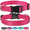 Reflective Dog Collar With Adjustable Safety Strap Durable Nylon Pet Traction Rope For Small And Me 1