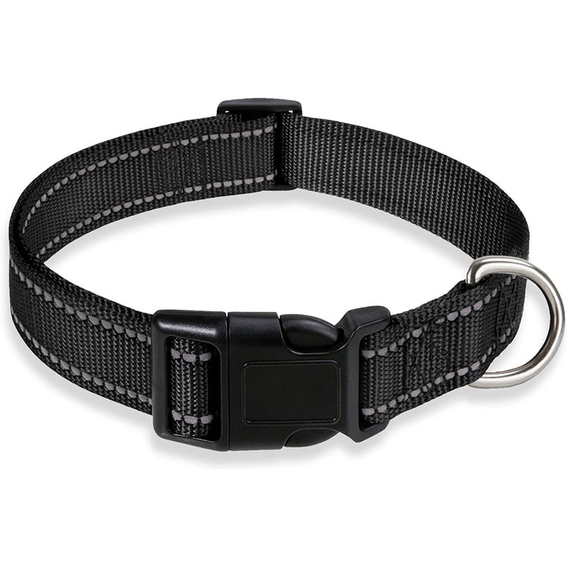 Reflective Dog Collar With Adjustable Safety Strap Durable Nylon Pet Traction Rope For Small And Me 6