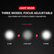 LED Bicycle Front Light USB Rechargeable Waterproof Cycling Flashlight With Adjustable Zoom For MTB 3