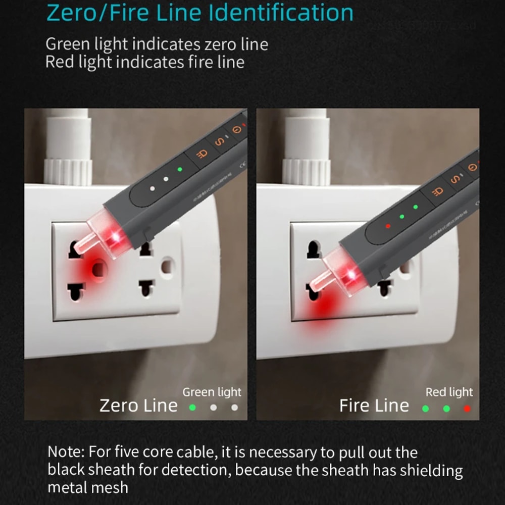 Mini Electric Test Pen NonContact Cordless Electricity Detector For Safe And Easy Voltage Testing 4