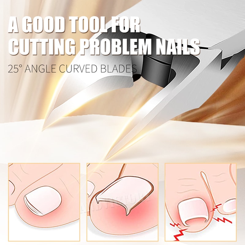 Professional Toenail Clipper For Ingrown Thick Nails Durable Manicure Pedicure Tool 2