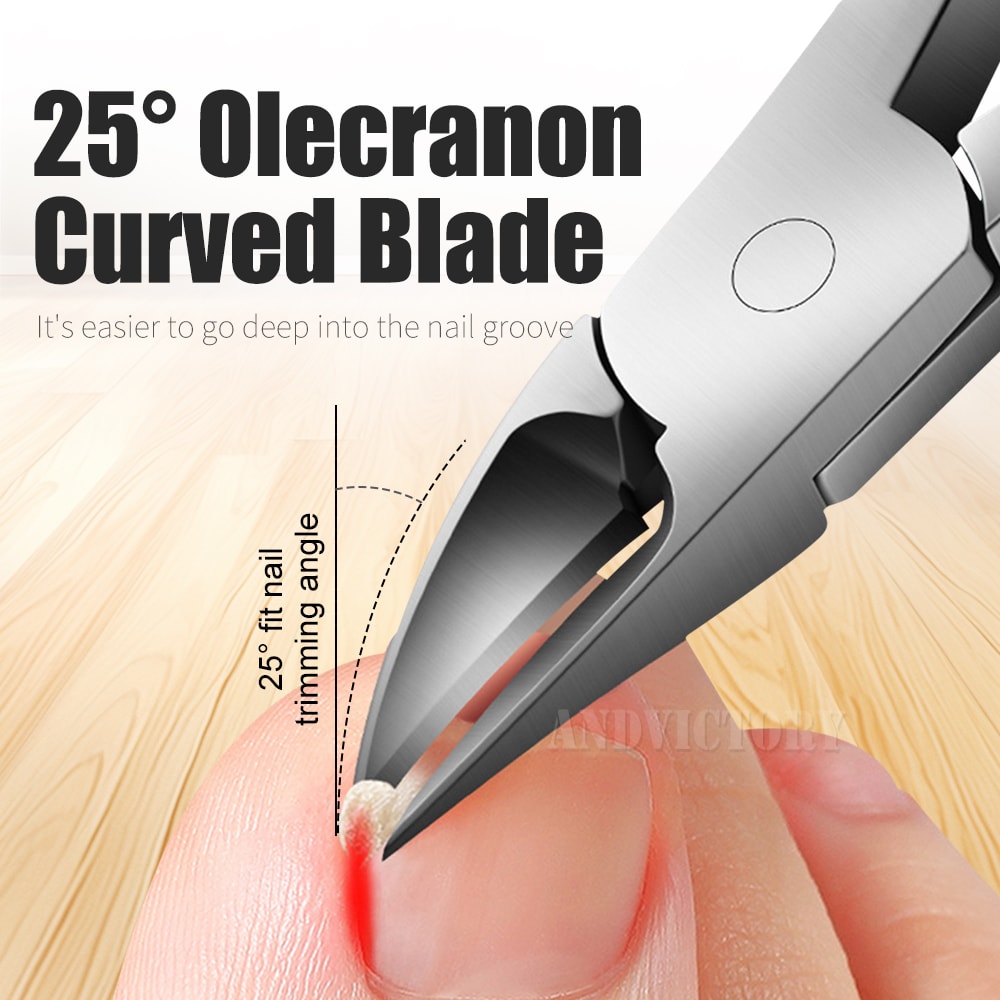 Professional Toenail Clipper For Ingrown Thick Nails Durable Manicure Pedicure Tool 3