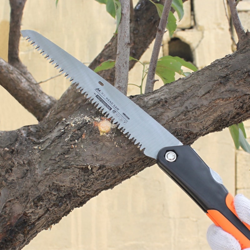 Folding Saw For Wood Camping Heavy Duty Durable Pruning Dry Wood Saw With Hard Teeth 2