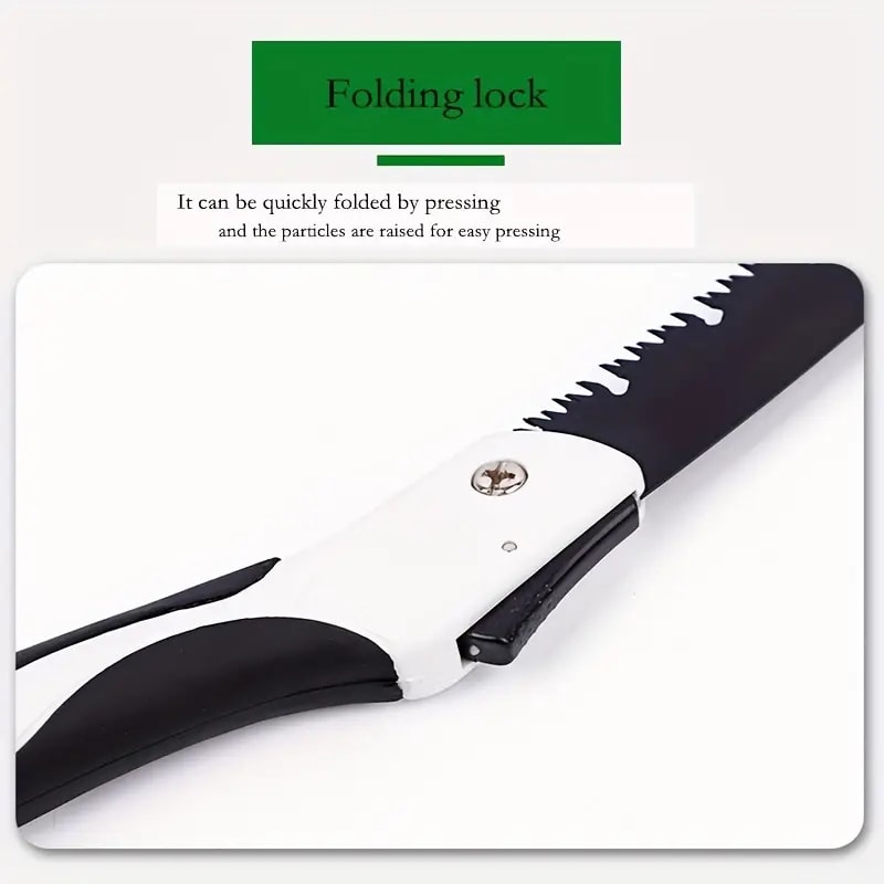 Folding Hand Saw Compact & Portable Pruning Saw for Camping, Garden, and Outdoor Woodworking