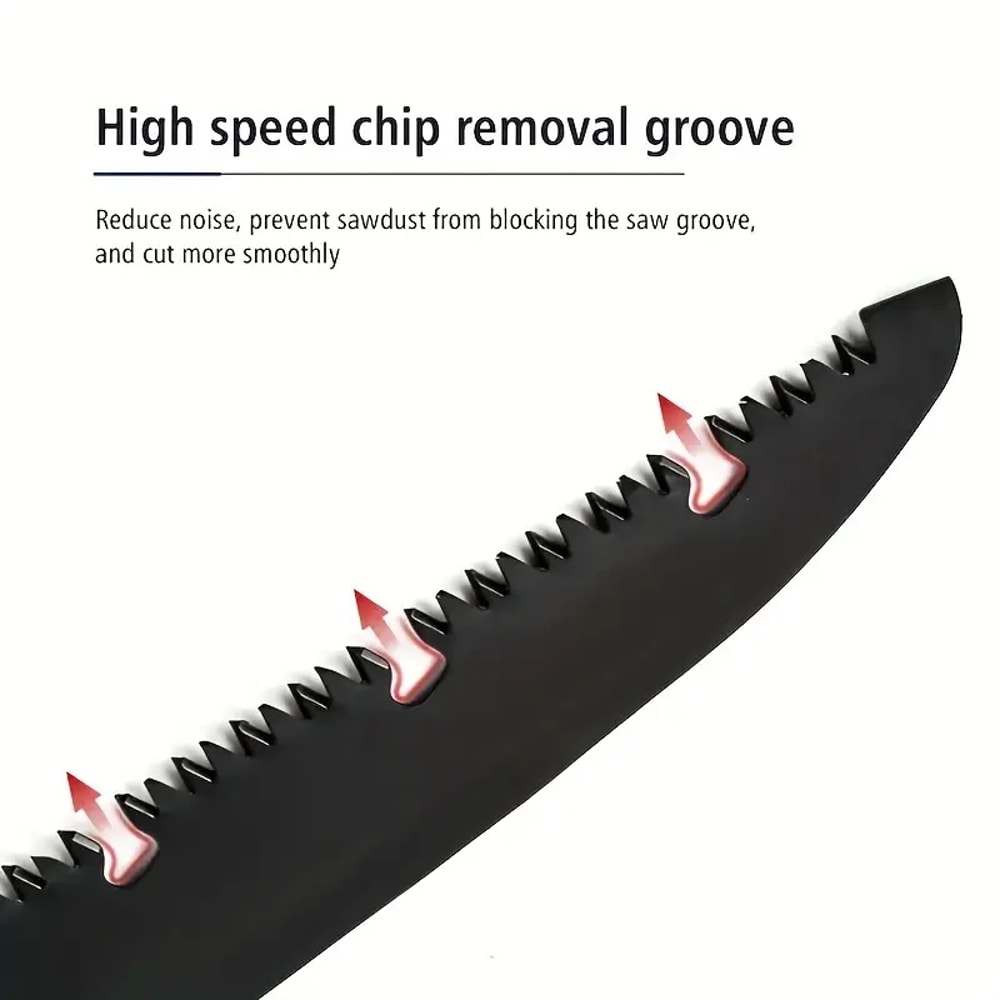 Folding Hand Saw Compact & Portable Pruning Saw for Camping, Garden, and Outdoor Woodworking