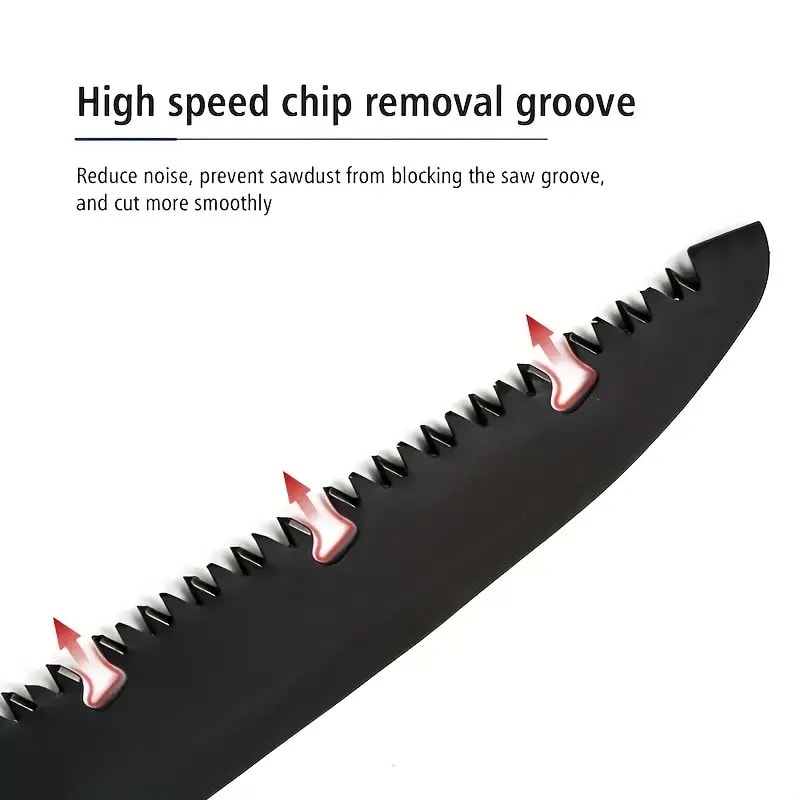 Folding Hand Saw Compact & Portable Pruning Saw for Camping, Garden, and Outdoor Woodworking