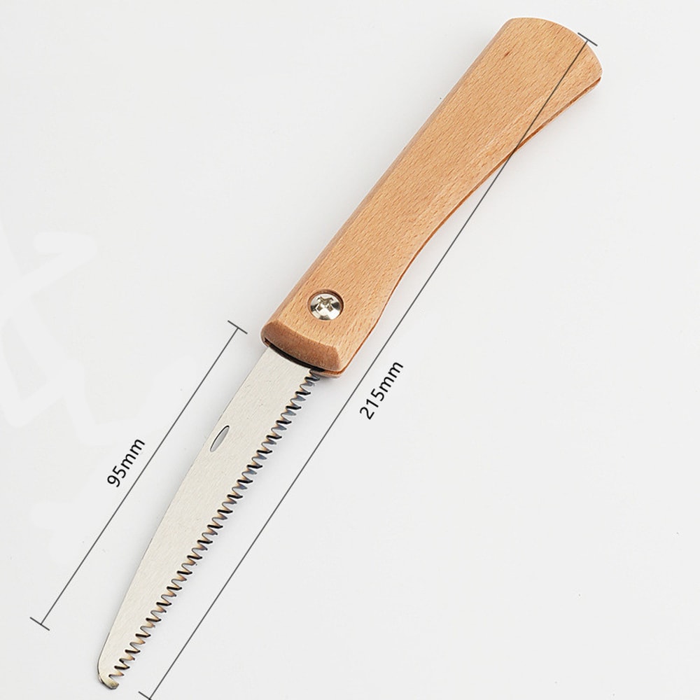 Mini Folding Hand Saw with Non-slip Wooden Handle for Precision Woodworking & Plastic Cutting