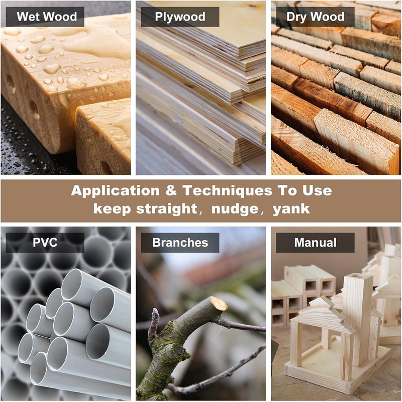 Portable Pocket Folding Saw DoubleEdge Pull Saw For Woodworking Camping 5