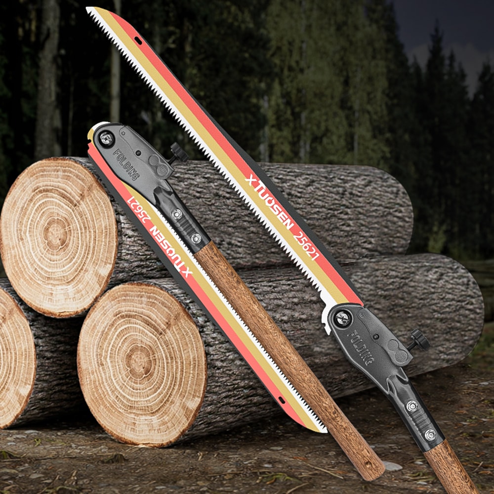 Outdoor Folding Saw Manganese Steel Pruning Saw For Wood Cutting Extended Hand Saw With Wood Handle 0