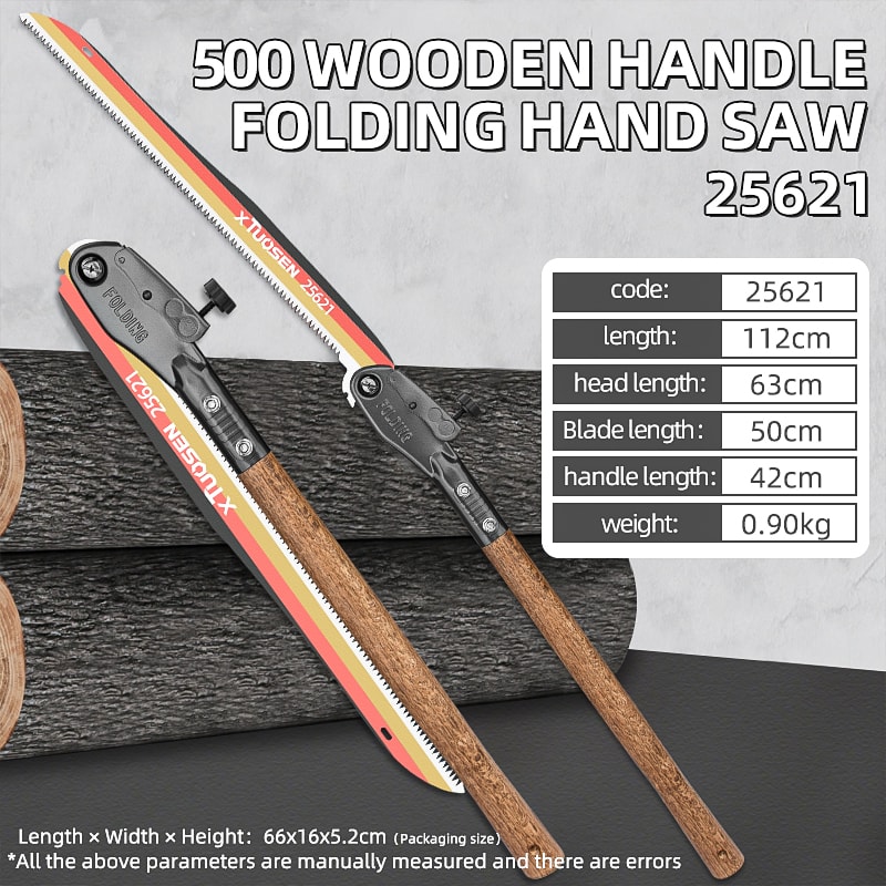 Outdoor Folding Saw Manganese Steel Pruning Saw For Wood Cutting Extended Hand Saw With Wood Handle 4