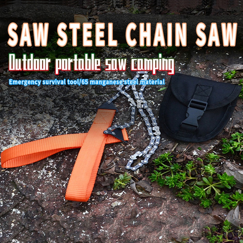 Manual Tree Limb Chain Saw Compact Steel Rope Saw For Outdoor Adventures 1