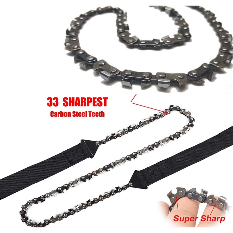 Survival Pocket Chainsaw Fast Wood Cutting Hand Saw For Outdoor Adventures 1