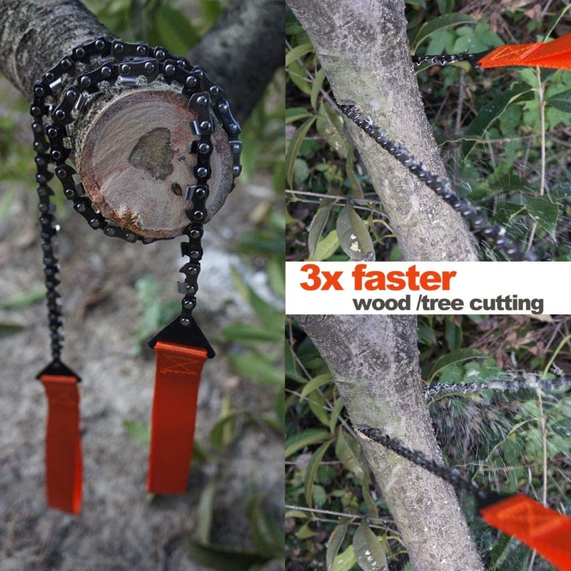 Survival Pocket Chainsaw Fast Wood Cutting Hand Saw For Outdoor Adventures 4