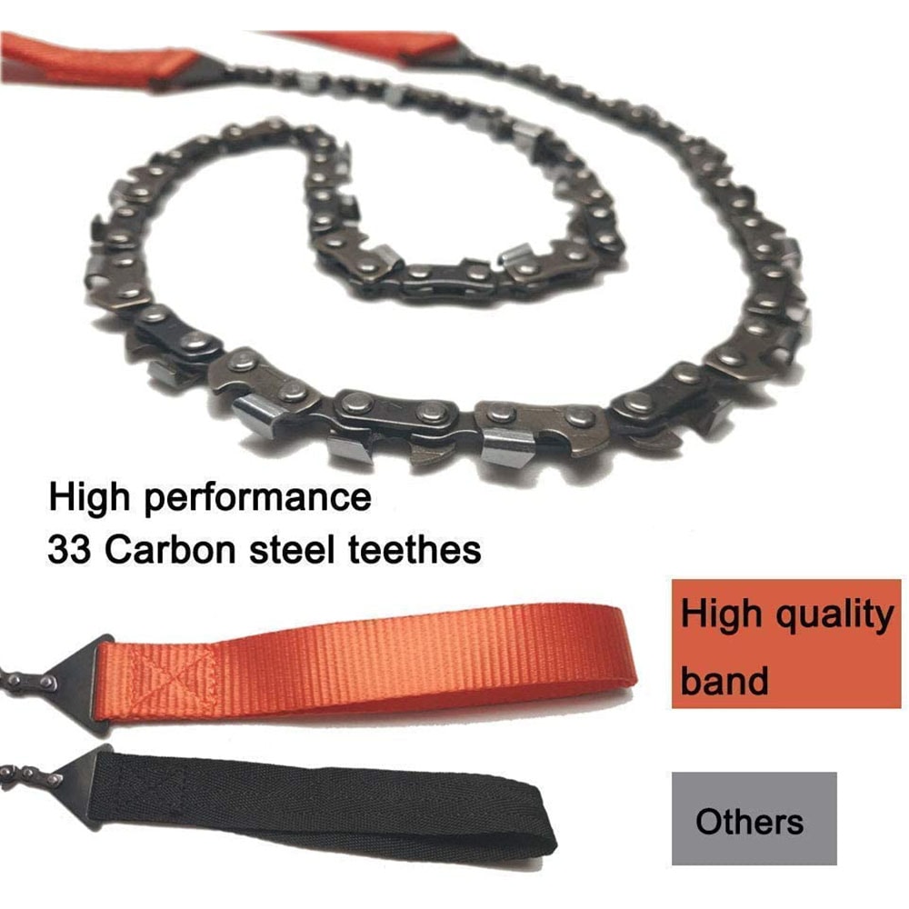 Survival Pocket Chainsaw Fast Wood Cutting Hand Saw For Outdoor Adventures 3