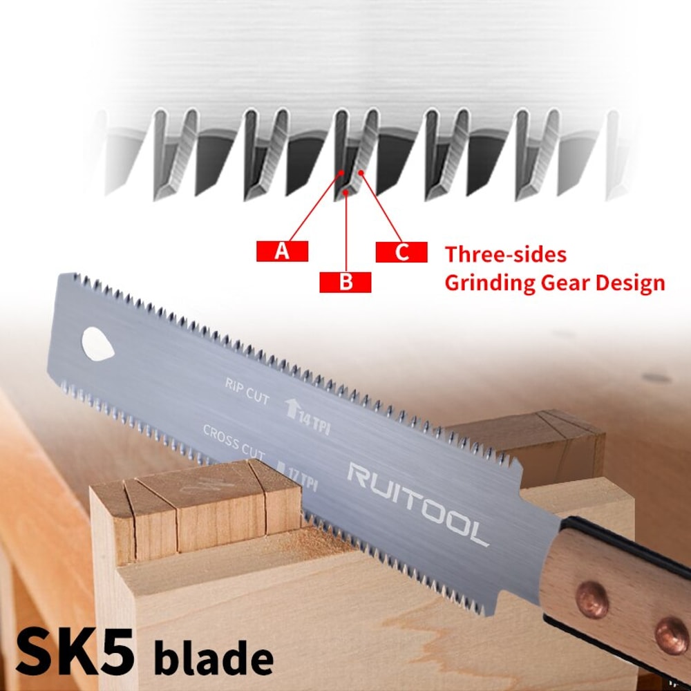 Double Side Hand Pull Saw Steel Flush Cut Saw For Precision Woodworking 2