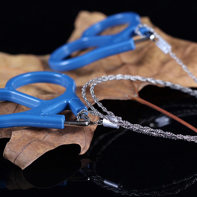 Portable Stainless Steel Wire Saw for Camping, Hiking, and Emergency Survival