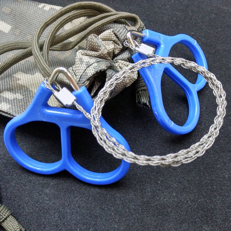 Portable Stainless Steel Wire Saw for Camping, Hiking, and Emergency Survival