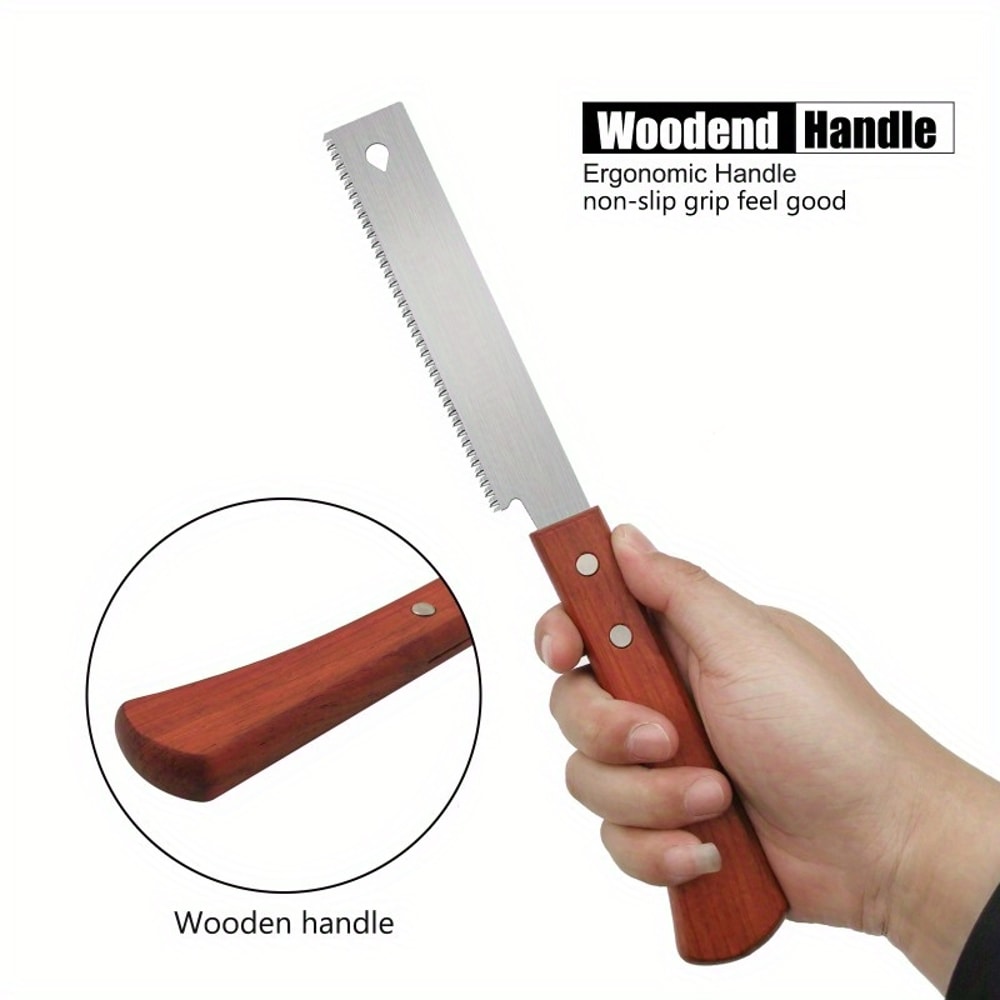 Handheld Flush Cut Saw for Woodworking & Garden Pruning Precision Tool for Carpentry & Household Use