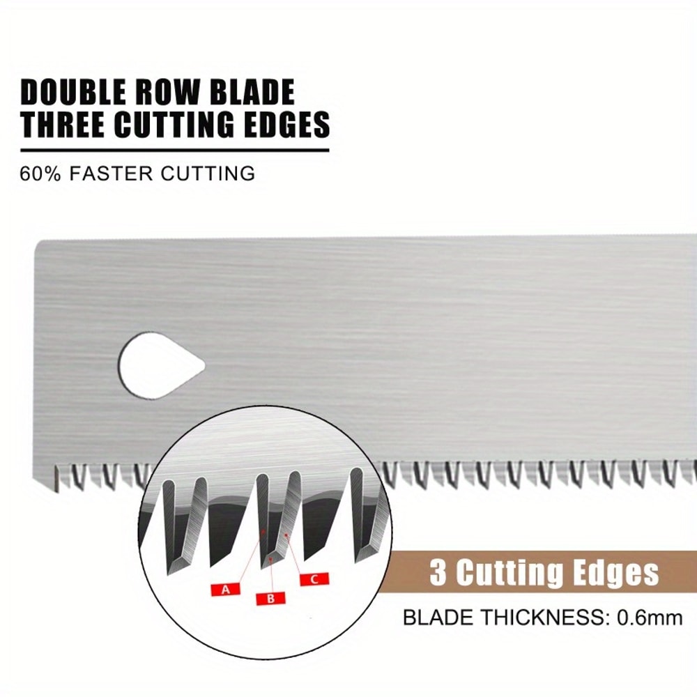 Handheld Flush Cut Saw for Woodworking & Garden Pruning Precision Tool for Carpentry & Household Use