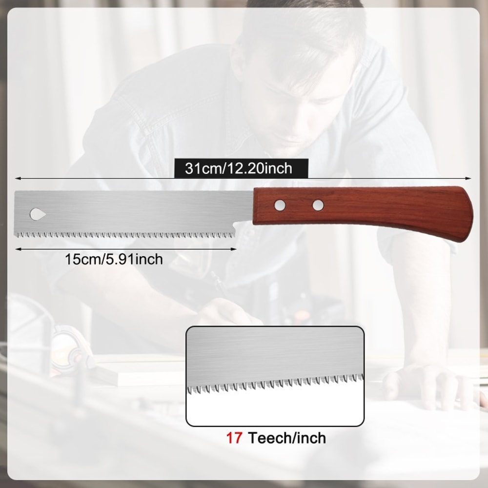 Handheld Flush Cut Saw for Woodworking & Garden Pruning Precision Tool for Carpentry & Household Use