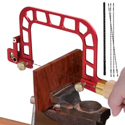 premium coping saw with cam lever tension and aluminum alloy frame ideal for ceramic, glass, and metal cutting