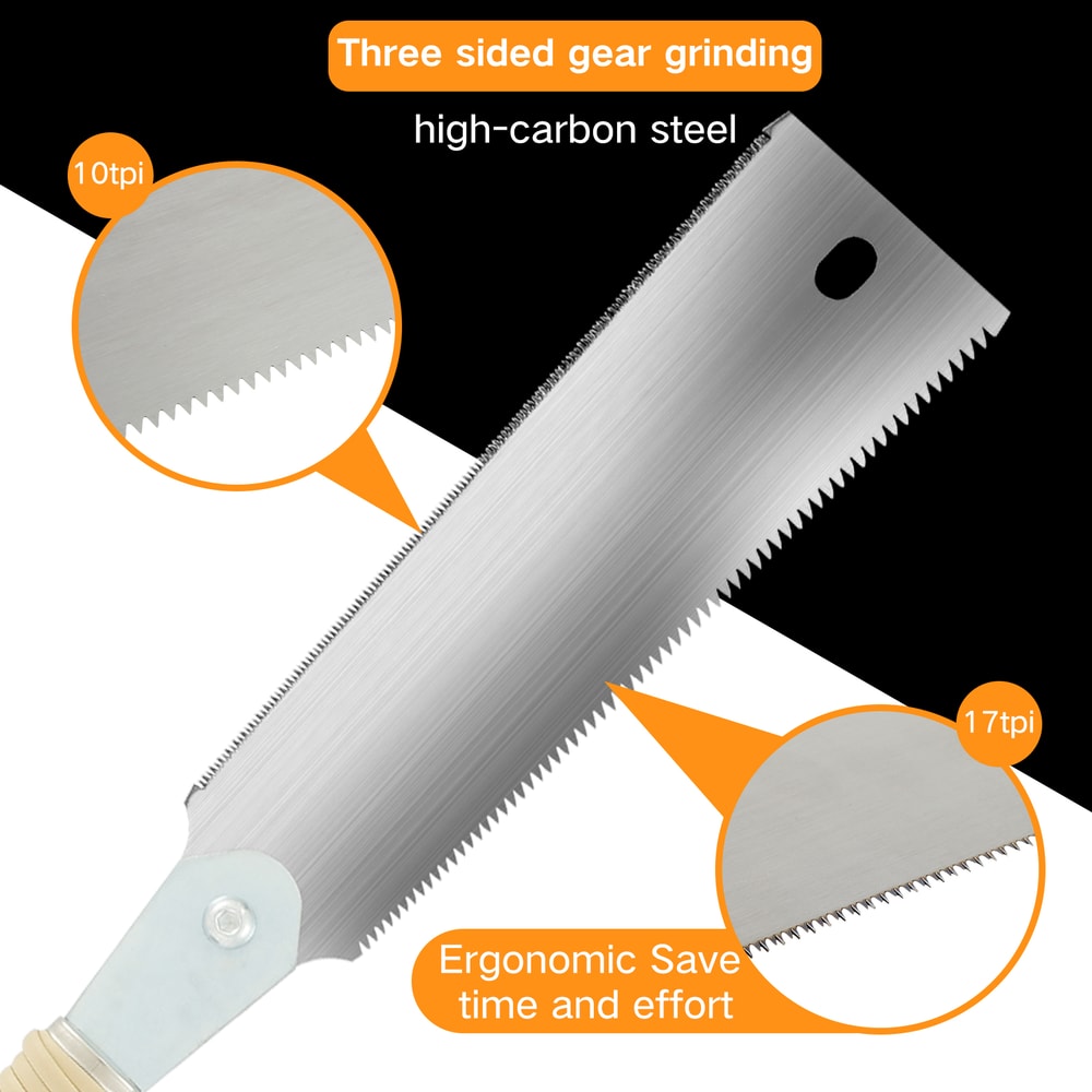 High Precision Hand Saw for Woodworking Double-Edged, Sharp, and Durable