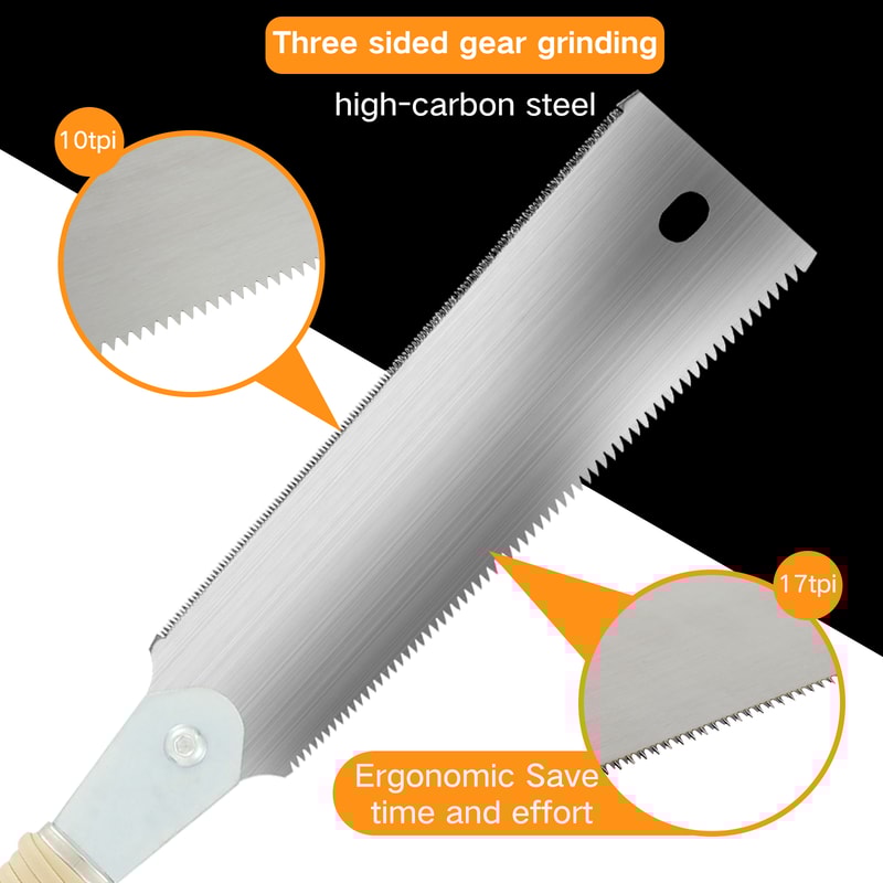High Precision Hand Saw for Woodworking Double-Edged, Sharp, and Durable