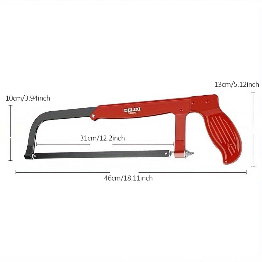 Heavy Duty Adjustable Hacksaw For Metal And Wood Cutting 0