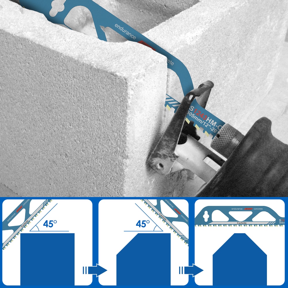 Universal Alloy Steel Recip Saw Blade For Cement Brick Cutting 1