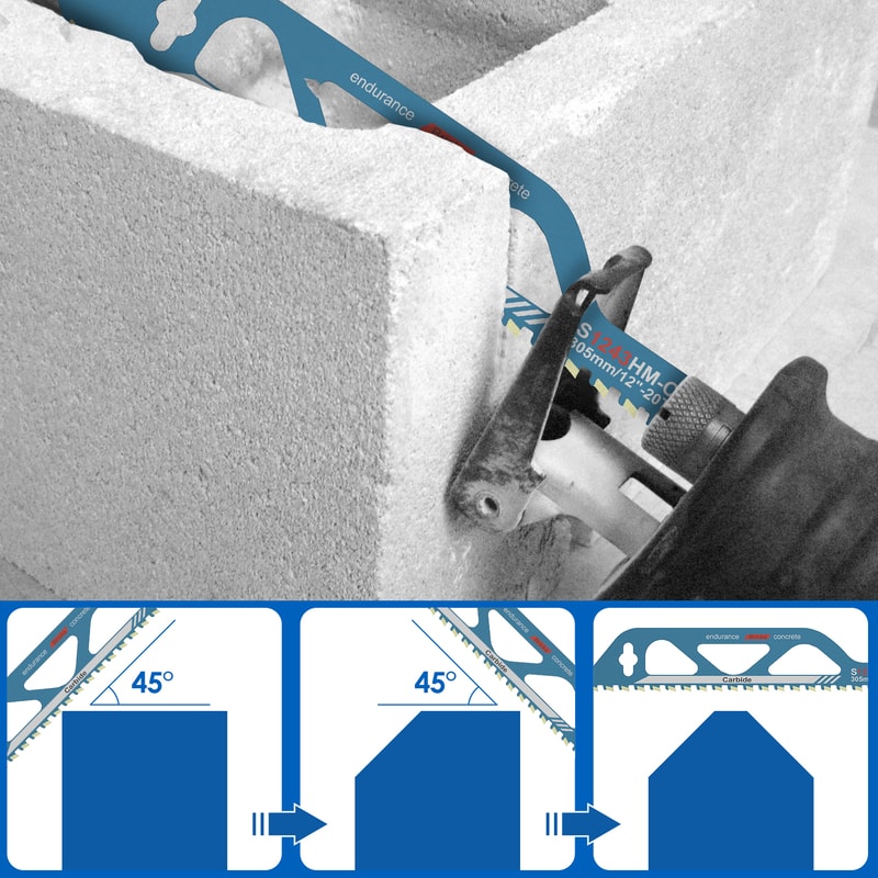 Universal Alloy Steel Recip Saw Blade For Cement Brick Cutting 1