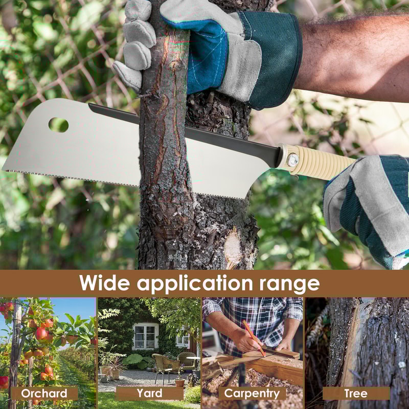 Pull Saw Dovetail & Tenon Hand Saw Ultra Fine Cross & Rip Cut for Woodworking