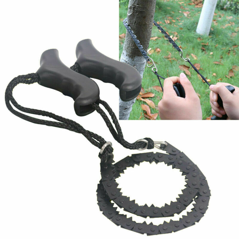 Heavy Duty Pocket Chainsaw Survival Wire Saw for Outdoor, Camp & Hiking