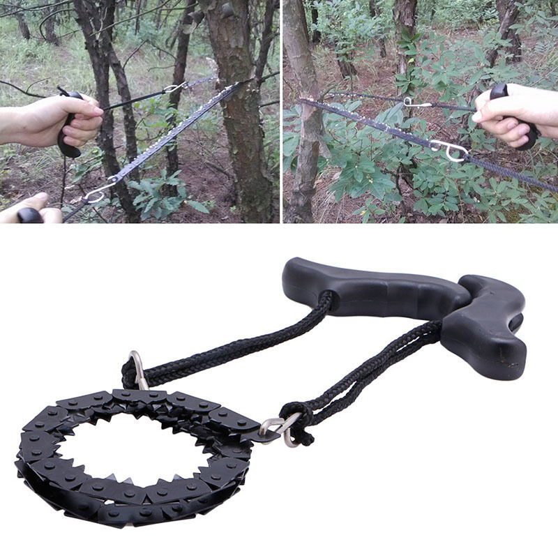 Heavy Duty Pocket Chainsaw Survival Wire Saw for Outdoor, Camp & Hiking