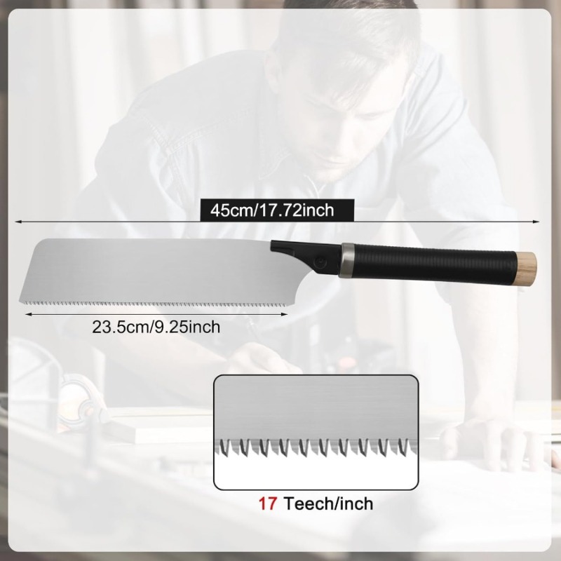 Pull Saw with Detachable Blade Perfect Woodworking Handsaw for Precise Cuts