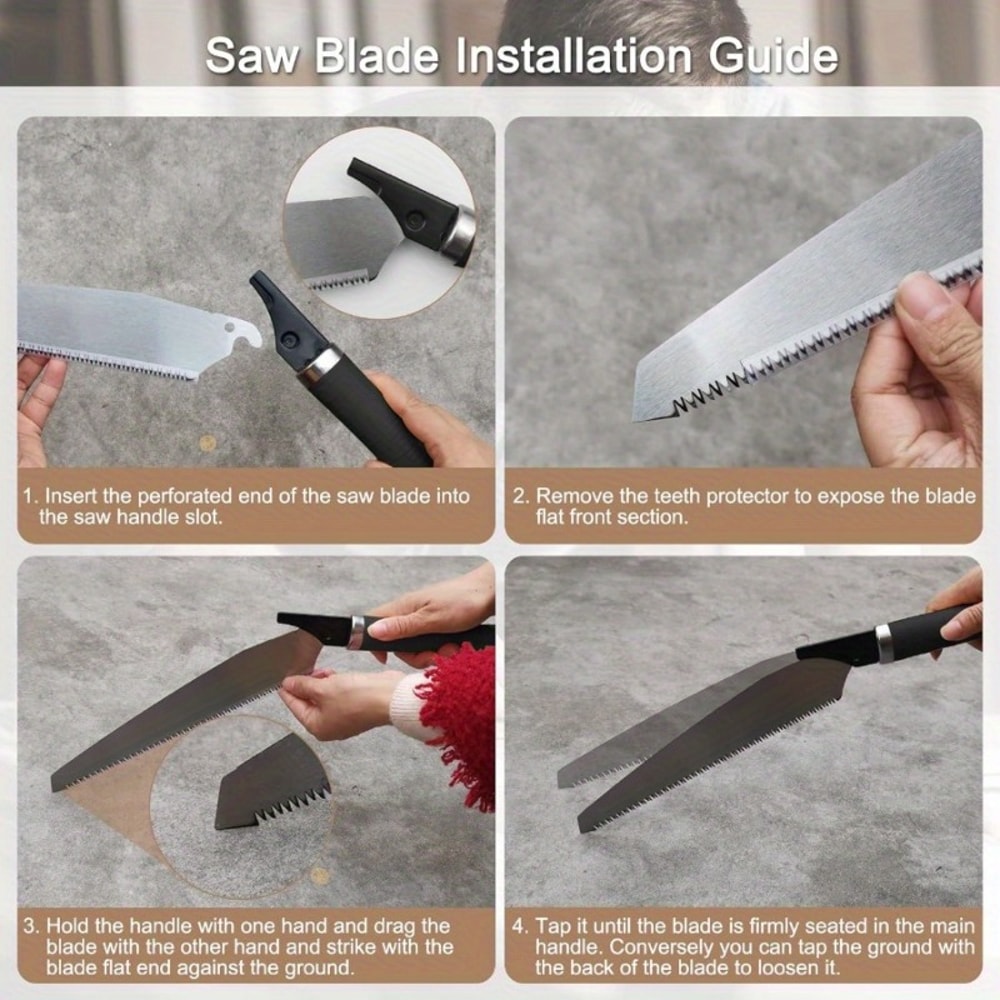 Pull Saw with Detachable Blade Perfect Woodworking Handsaw for Precise Cuts