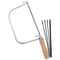 Portable Coping Saw with Wooden Handle & Replacement Blades Ideal for Woodworking & DIY Projects