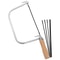 Portable Coping Saw with Wooden Handle & Replacement Blades Ideal for Woodworking & DIY Projects