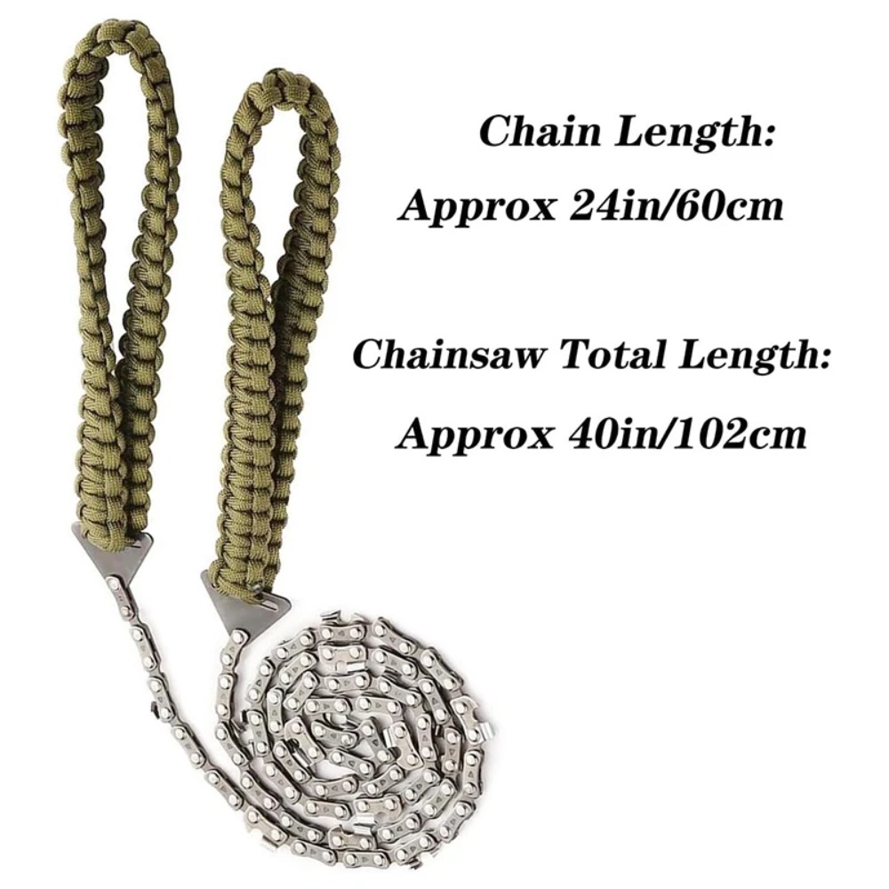 Mini Chainsaw With Umbrella Rope Handle For Outdoor Logging Corded Survival Hand Tool 1