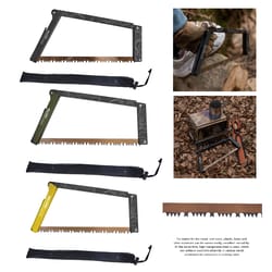 aluminum alloy folding saw with storage bag multi-functional outdoor hand saw for hiking, camping, and survival