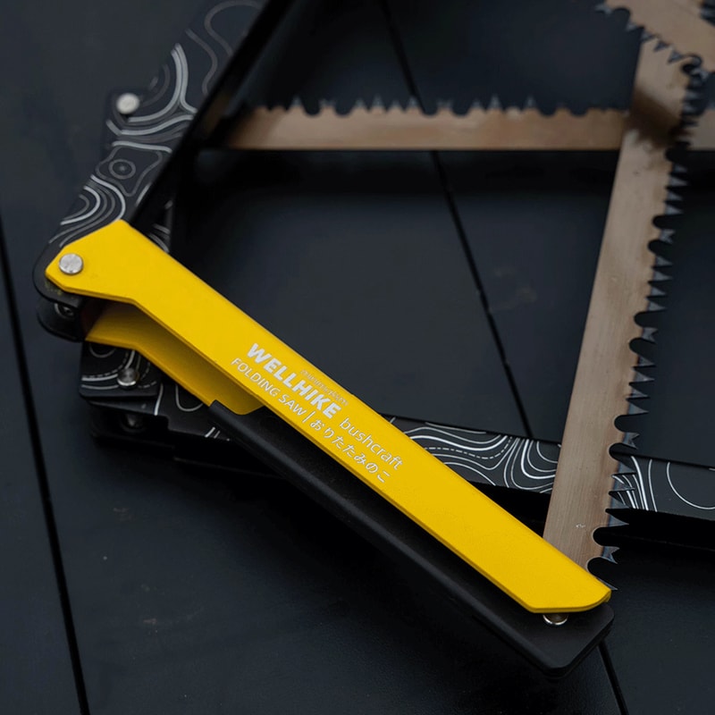 Aluminum Alloy Folding Saw With Storage Bag MultiFunctional Outdoor Hand Saw For Hiking Camping And 5