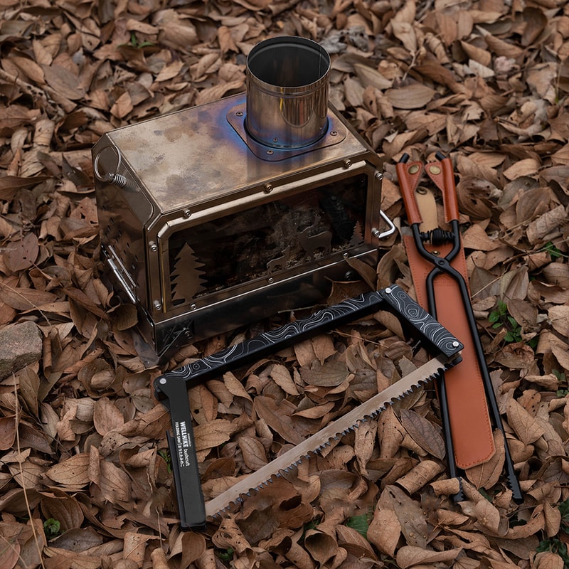 Aluminum Alloy Folding Saw With Storage Bag MultiFunctional Outdoor Hand Saw For Hiking Camping And 4