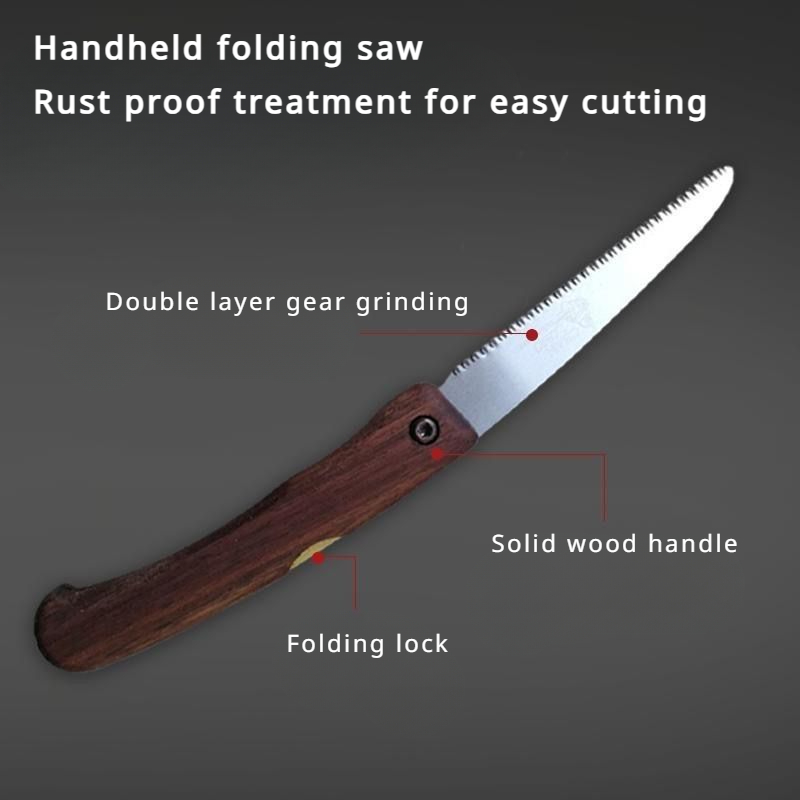 Mini Folding Saw for Woodworking Multifunctional Camping, Garden & Tree Cutting Tool